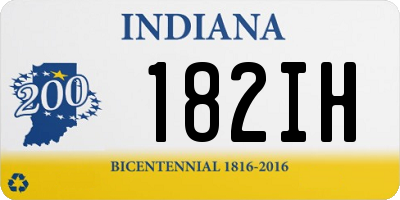 IN license plate 182IH