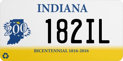 IN license plate 182IL