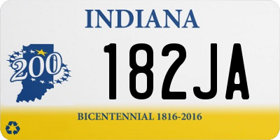 IN license plate 182JA