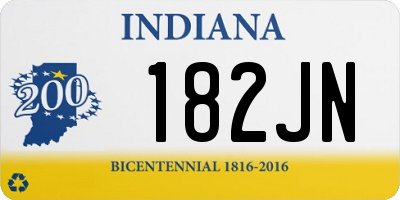 IN license plate 182JN