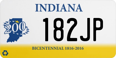 IN license plate 182JP