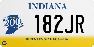 IN license plate 182JR