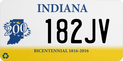 IN license plate 182JV