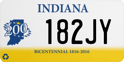 IN license plate 182JY