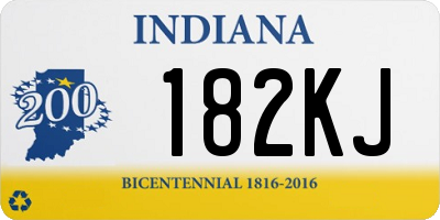 IN license plate 182KJ