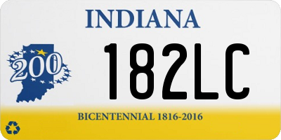 IN license plate 182LC