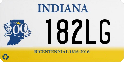 IN license plate 182LG