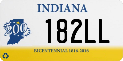 IN license plate 182LL