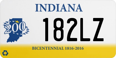 IN license plate 182LZ