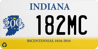 IN license plate 182MC