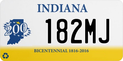 IN license plate 182MJ