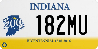 IN license plate 182MU