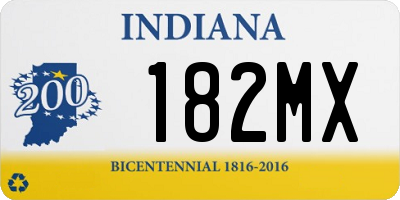 IN license plate 182MX