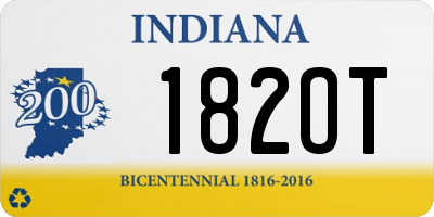 IN license plate 182OT