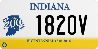 IN license plate 182OV