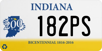 IN license plate 182PS