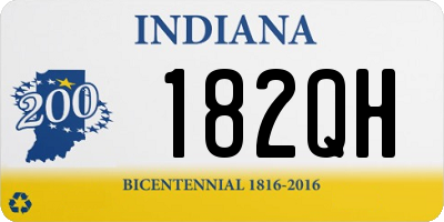 IN license plate 182QH