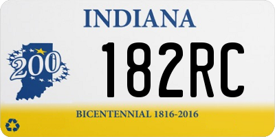 IN license plate 182RC