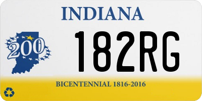 IN license plate 182RG