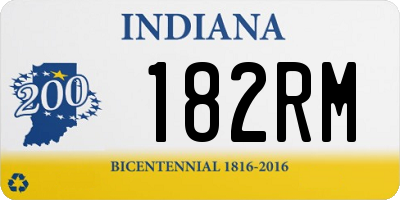 IN license plate 182RM