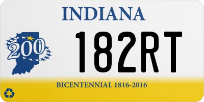 IN license plate 182RT