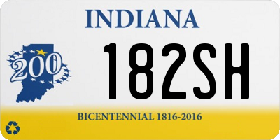 IN license plate 182SH