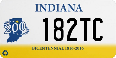 IN license plate 182TC