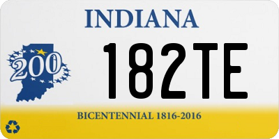 IN license plate 182TE