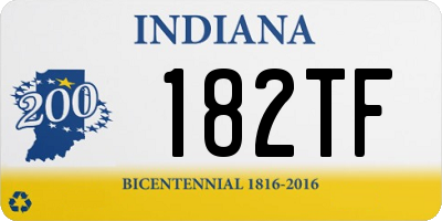 IN license plate 182TF