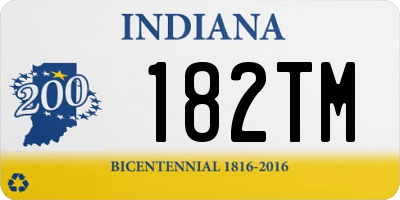 IN license plate 182TM