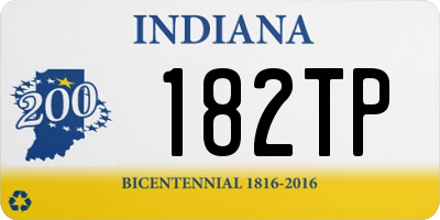 IN license plate 182TP