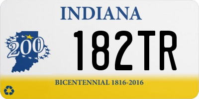 IN license plate 182TR