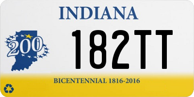 IN license plate 182TT