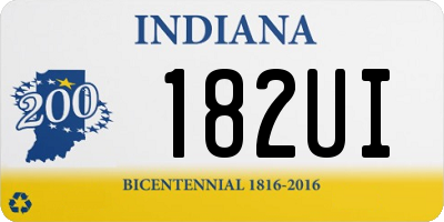 IN license plate 182UI