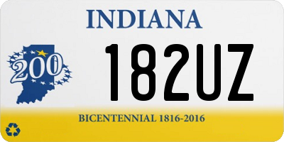 IN license plate 182UZ