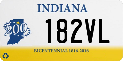 IN license plate 182VL