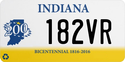 IN license plate 182VR