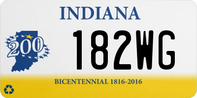 IN license plate 182WG