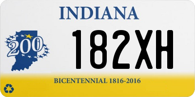 IN license plate 182XH