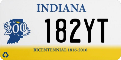 IN license plate 182YT