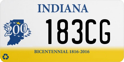 IN license plate 183CG