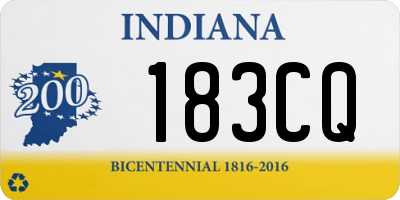 IN license plate 183CQ