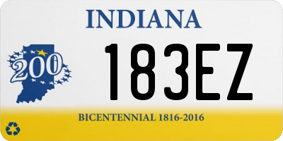 IN license plate 183EZ