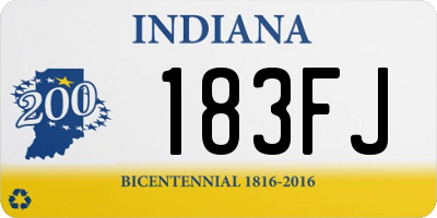 IN license plate 183FJ