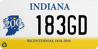 IN license plate 183GD