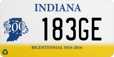 IN license plate 183GE