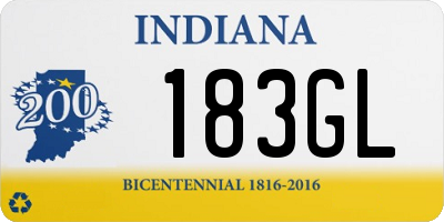 IN license plate 183GL