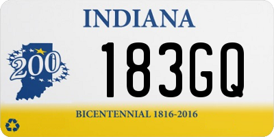 IN license plate 183GQ