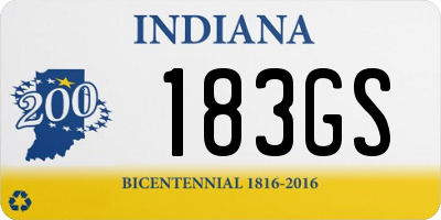 IN license plate 183GS