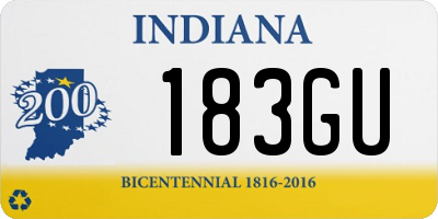 IN license plate 183GU